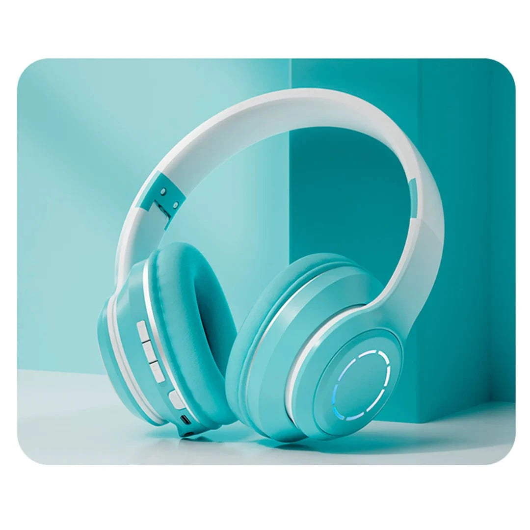 Auriculares Bluetooth turquesa 